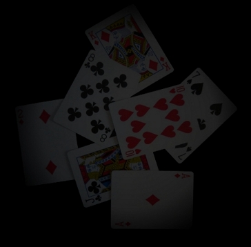 playing cards spread