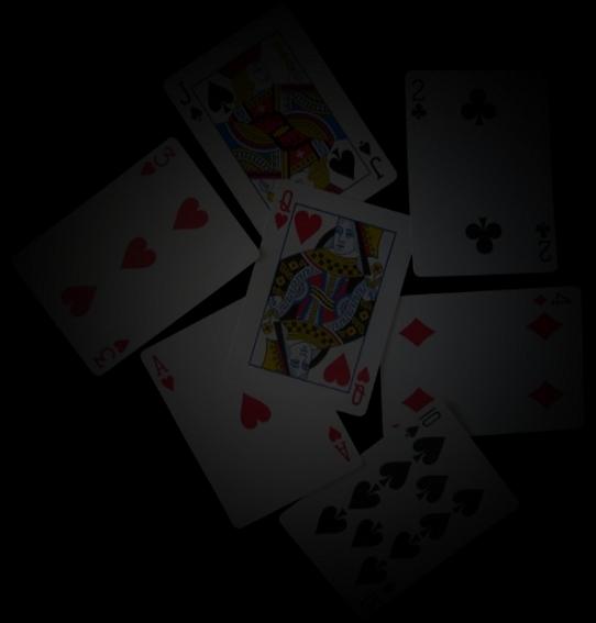 playing cards mixed
