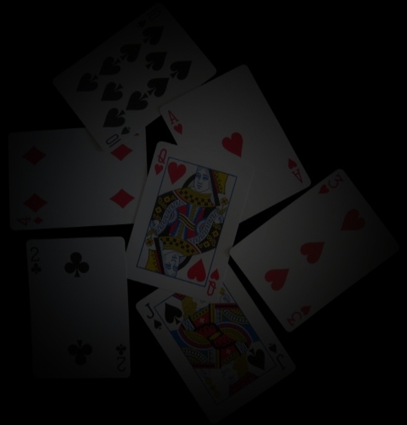 faded playing cards
